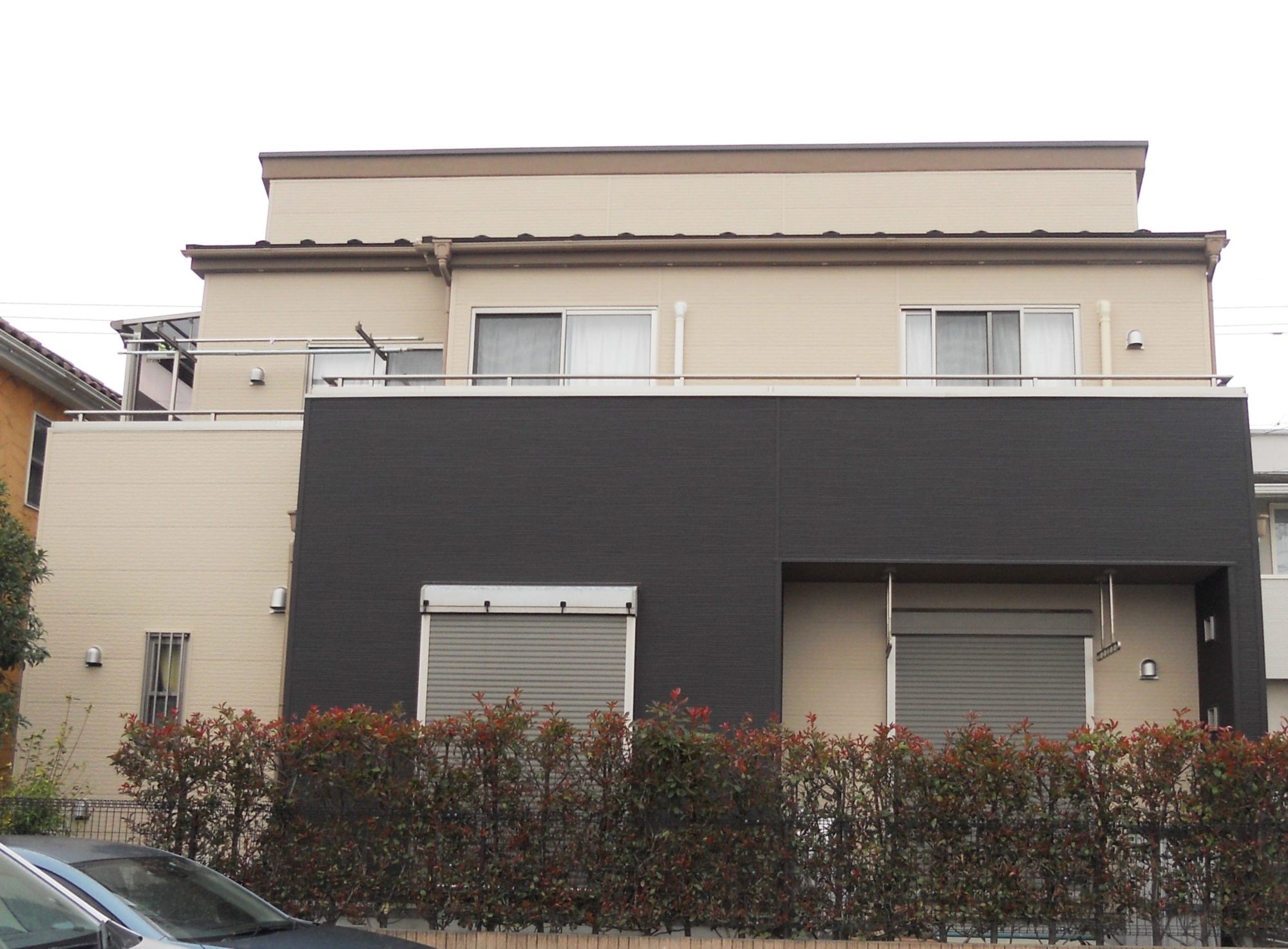 入間市 外壁・屋根リフォーム サイディング貼りでシックな外観に 入間市 外壁・屋根リフォーム サイディング貼りでシックな外観に